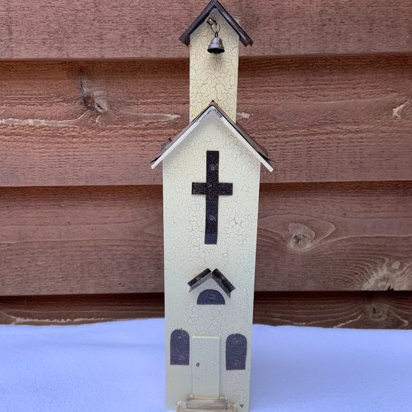 Vintage Americana Line "Wooden Rustic Church" - Picture 1 of 6